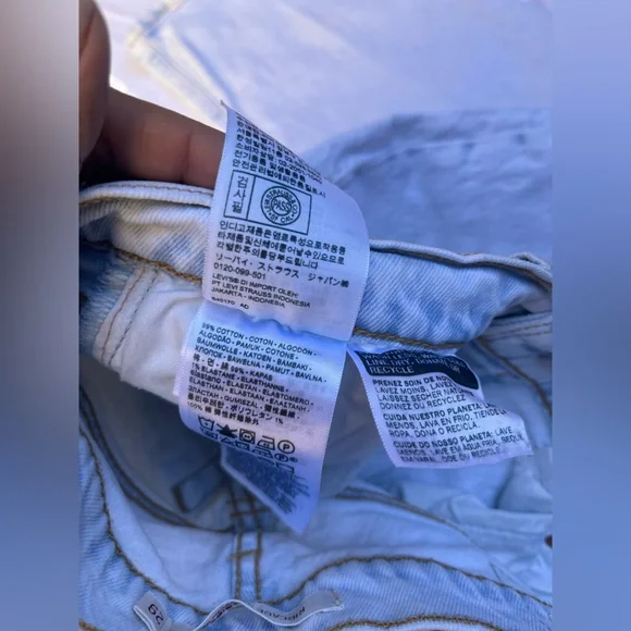 Levi’s Ribcage Straight Ankle Jeans in Light Blue Stone Wash | Sz 29 - Picture 5 of 5